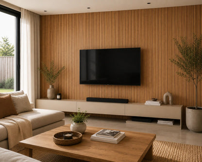 Panel alistonado de pared Corteza en otro ambiente decorado (imagen de ambiente)