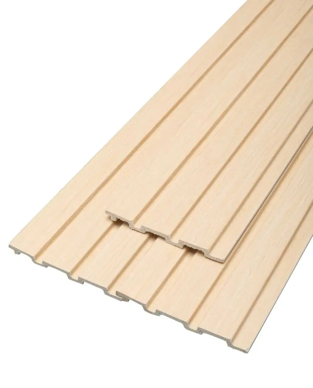 Lamas del panel alistonado Maple: vista del acanalado
